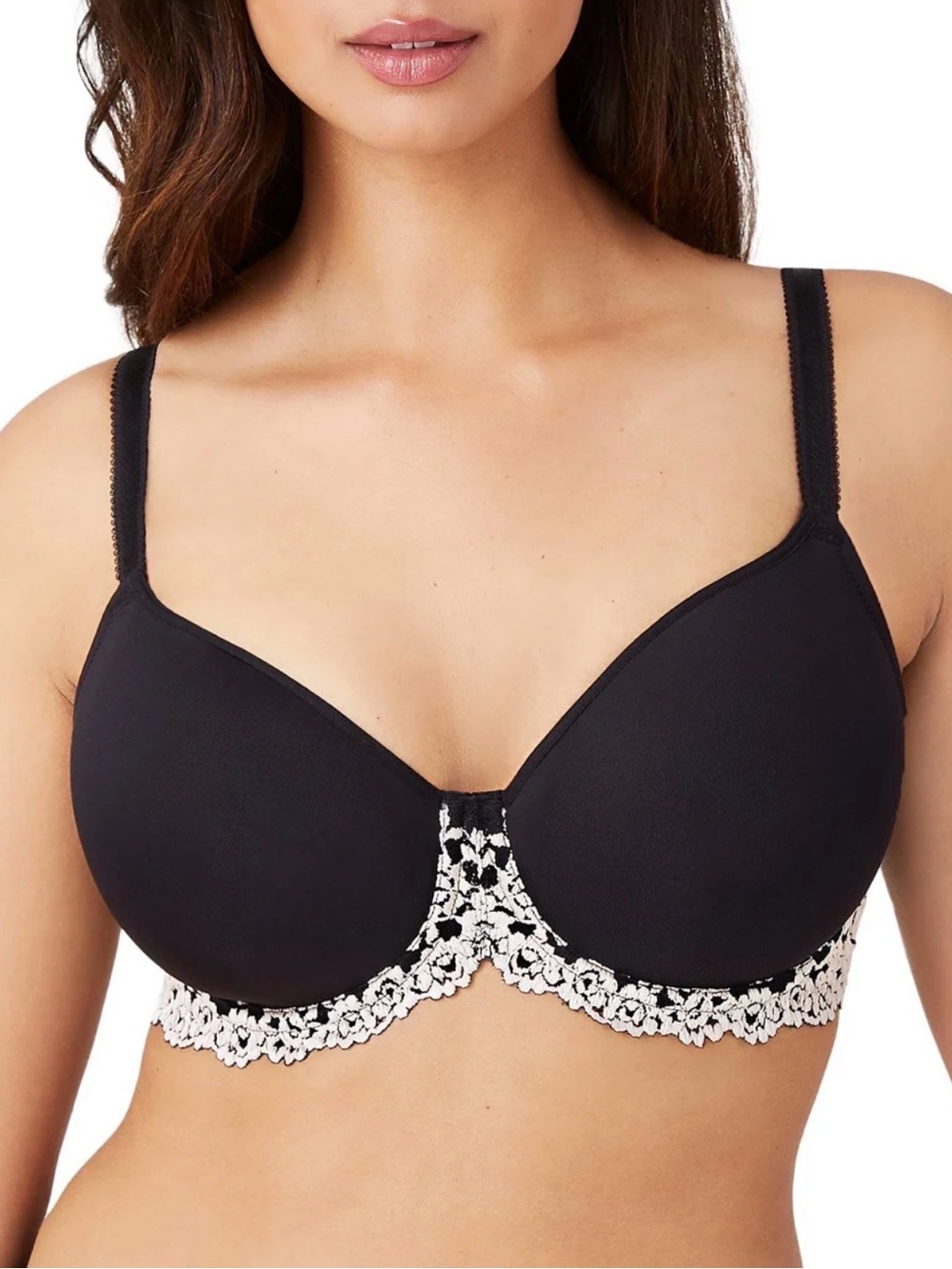 Wacoal Embrace Lace T-Shirt Underwire Bra Black 36B 853191